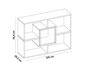 Hanah Home Estantería Blanca Moderna y Elegante - Ancho 105cm, Alto 76.4cm, Profundo 29.5cm